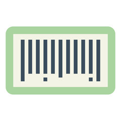 barcode flat icon style