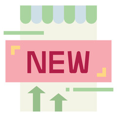 new flat icon style