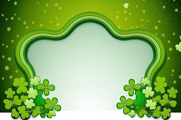 Green-themed background design with empty space for copy text, perfect for St Patrick's Days or any other graphic design need, generative ai