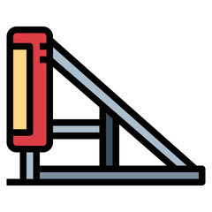 training gear filled outline icon style