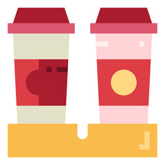 soft drink flat icon style