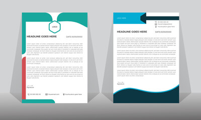corporate modern letterhead design template. Professional Letterhead, modern letterhead design with creative, letter head