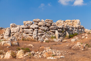 Ggantija megalithic temple complex, Malta