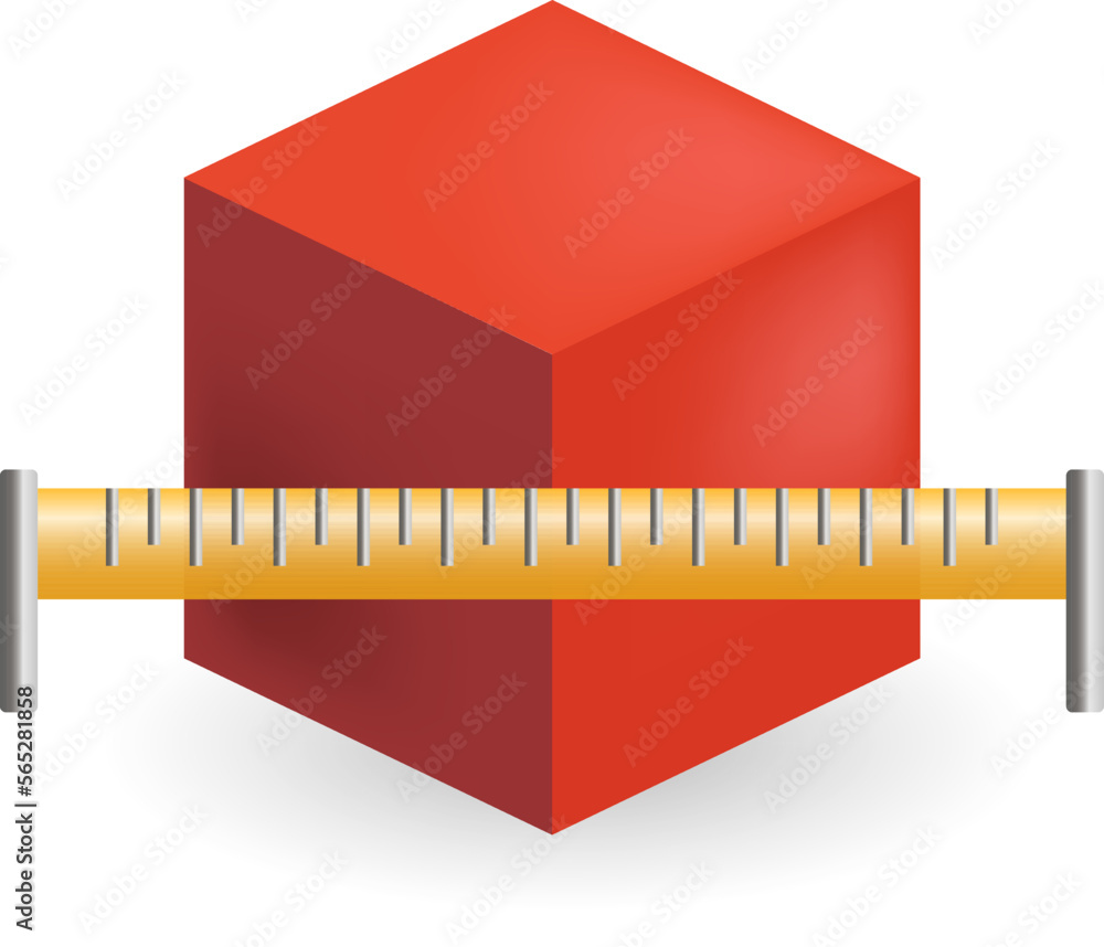 Poster width measurement icon. 3d illustration from measurement collection. creative width measurement 3d i
