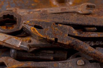Old rusty tools
