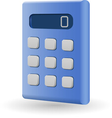 Calculator icon. 3d illustration from measurement collection. Creative Calculator 3d icon for web design, templates, infographics and more