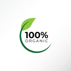 100% natural organic/natural label in vector.