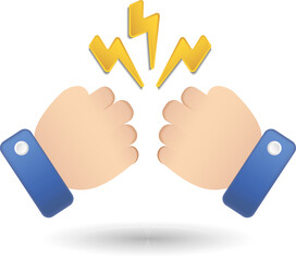 Strength icon. 3d illustration from performance collection. Creative Strength 3d icon for web design, templates, infographics and more