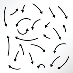 Sets of different type of arrows