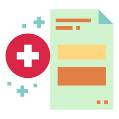 Obraz premium add flat icon style