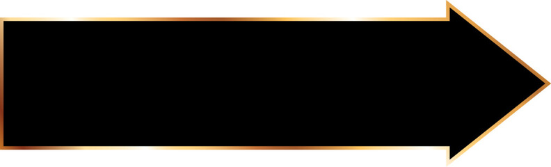 Obraz premium vector illustration of black colored arrow label banner