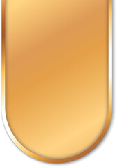 Obraz premium vector illustration of gold colored label banner with gold colored frame