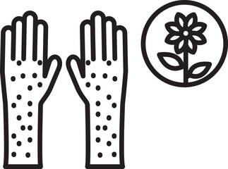 allergy to pollen icon