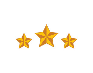golden star icon vector art