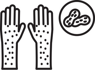 allergy to peanut icon