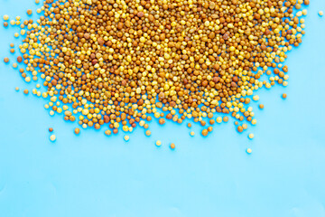 Yellow fertilizer plant food. High NPK