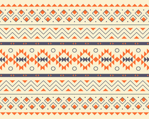 Tribal aztec colorful seamless ethnic pattern