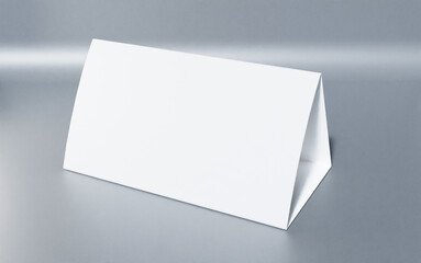 Blank Table Tent 3d Render Table Stock Illustration