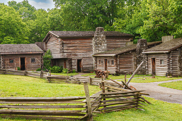 Kentucky historical state park of Fort Boonesborough, Kentucky, USA