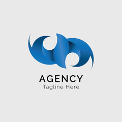 Gradient Vector Agency Business Logo 