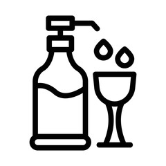 syrup line icon illustration vector graphic