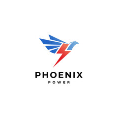 phoenix power logo design