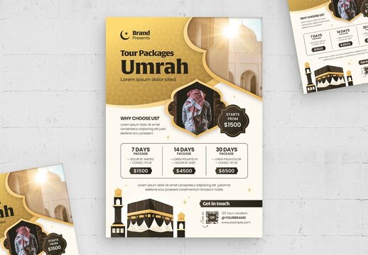 Umrah Tour Packages Flyer Template