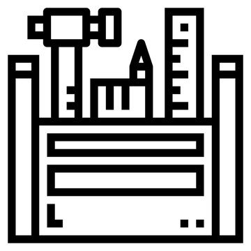 recommend clip art: toolbox line icon style
