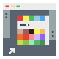 palette flat icon style