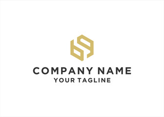 Fototapeta premium BG letter logo design vector illustration