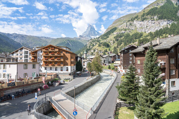 Zermatt and Matterhorn on the background, Switzerland