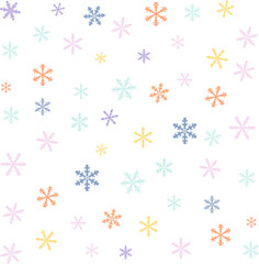 Seamless Background with Snowflakes Background