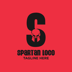 Letter S Spartan Logo Design Template Inspiration, Vector Illustration.