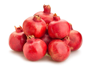pomegranate path isolated on white