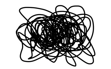 Hand drawn - Messy Pen Line - Abstract Strokes Background