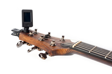 Tuner for fine tuning acoustic or electric guitar, violin or ukulele.
