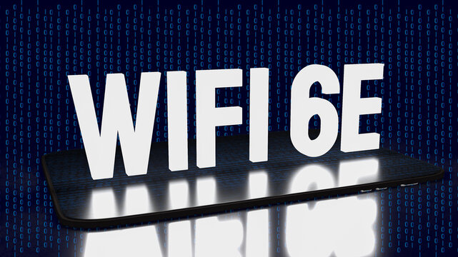 The Wifi 6e For Technology Concept 3d Rendering