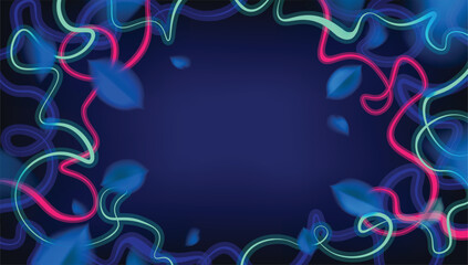 Obraz na płótnie Canvas dark blue neon background