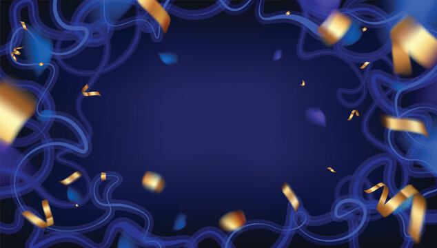 Dark Blue Neon Background