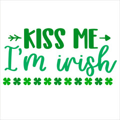 St Patricks day lettering for greeting card design, romantic illustration. Festive decoration. Invitation template. Vector illustration