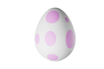 Colored easter egg with round pattern