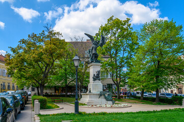Budapest, Hungary. Statue of the Independence War