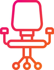 Desk chair Vector Icon Design Illustration