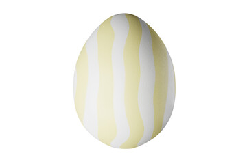 Colorful easter egg with wavy pattern