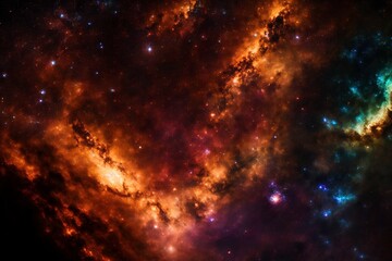 Photo of deep space with galaxy, stars, universe