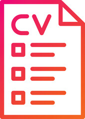 Cv Vector Icon Design Illustration