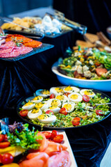 Breakfast Buffet Concept, Breakfast Time in Luxury Hotel, Brunch with Family in Restaurant