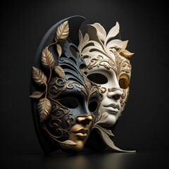 Generative ai venetian carnival masks