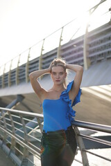 Near the sunset with Olga