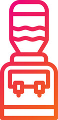 Water Dispenser Vector Icon Design Illustration